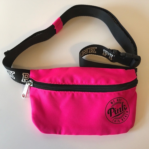 neon pink fanny pack